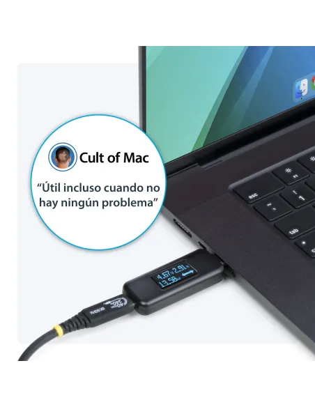 StarTech.com USBC-PWRTESTER comprobador de suministro de energía Negro