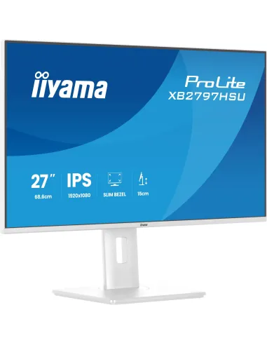 iiyama ProLite XB2797HSU-W1 pantalla para PC 68,6 cm (27") 1920 x 1080 Pixeles Full HD LED Blanco
