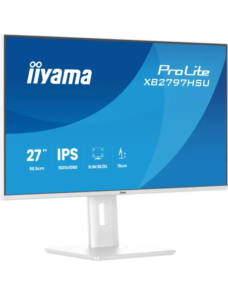 iiyama ProLite XB2797HSU-W1 pantalla para PC 68,6 cm (27") 1920 x 1080 Pixeles Full HD LED Blanco