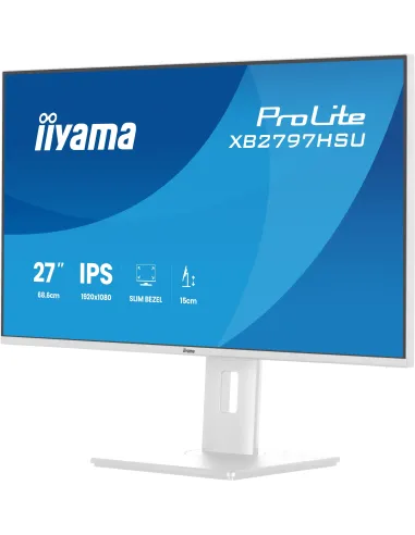 iiyama ProLite XB2797HSU-W1 pantalla para PC 68,6 cm (27") 1920 x 1080 Pixeles Full HD LED Blanco