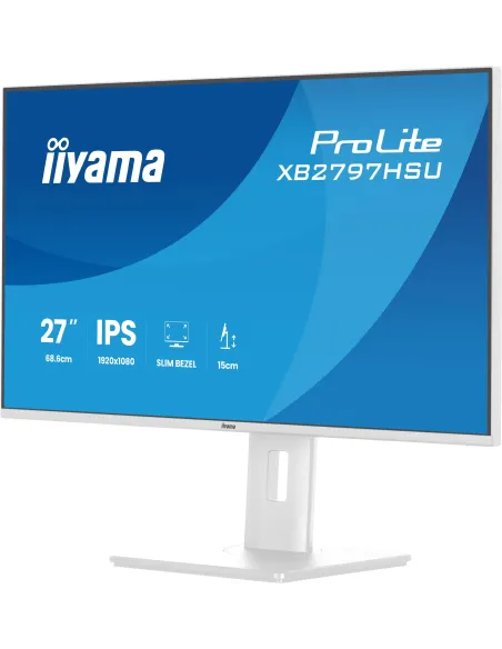 iiyama ProLite XB2797HSU-W1 pantalla para PC 68,6 cm (27") 1920 x 1080 Pixeles Full HD LED Blanco