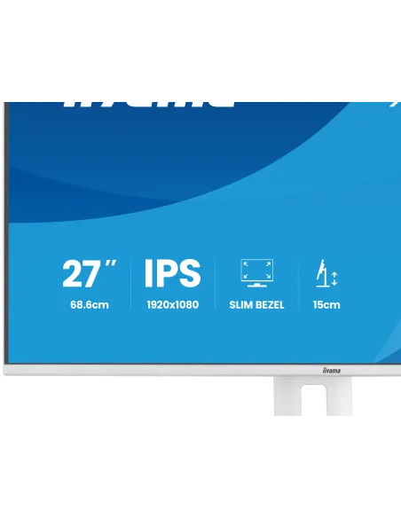 iiyama ProLite XB2797HSU-W1 pantalla para PC 68,6 cm (27") 1920 x 1080 Pixeles Full HD LED Blanco