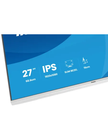 iiyama ProLite XB2797HSU-W1 pantalla para PC 68,6 cm (27") 1920 x 1080 Pixeles Full HD LED Blanco