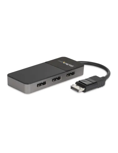StarTech.com Hub MST de 3 Puertos DisplayPort 1.4 - Divisor Splitter DP para 3 Monitores - Adaptador DisplayPort a 3x