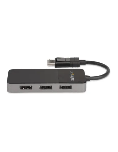 StarTech.com Hub MST de 3 Puertos DisplayPort 1.4 - Divisor Splitter DP para 3 Monitores - Adaptador DisplayPort a 3x