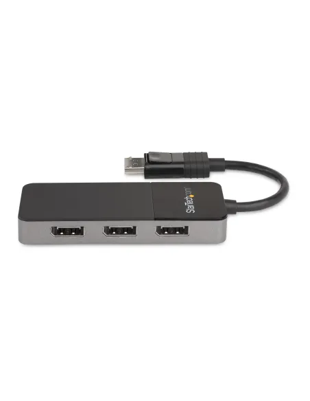 StarTech.com Hub MST de 3 Puertos DisplayPort 1.4 - Divisor Splitter DP para 3 Monitores - Adaptador DisplayPort a 3x