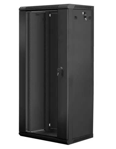 Armario rack lanberg 27u 600 x 450 19pulgadas carga maxima 60kg negro