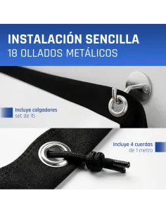 iggual Pack proyector 4K + Lona proyección 120" 2