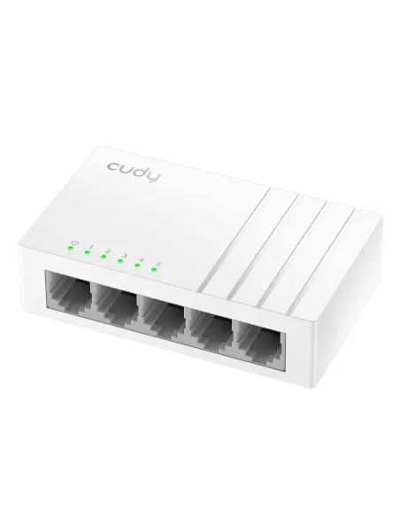 Cudy FS105D switch No administrado Fast Ethernet (10 100) Blanco