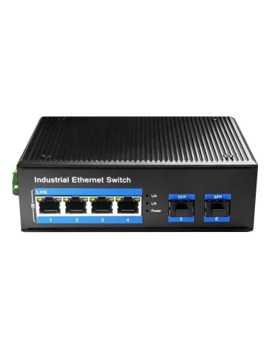 Cudy IG1004S2P switch No administrado Gigabit Ethernet (10 100 1000) Energía sobre Ethernet (PoE) Negro
