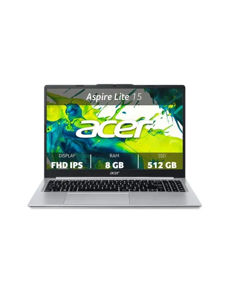 Acer Aspire Lite AL15-48P-R8WE AMD Ryzen™ 7 5825U Portátil 39,6 cm (15.6") Full HD 8 GB DDR4-SDRAM 512 GB SSD Wi-Fi 6