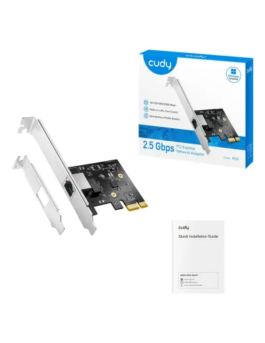 Cudy PE25 adaptador y tarjeta de red Interno Ethernet