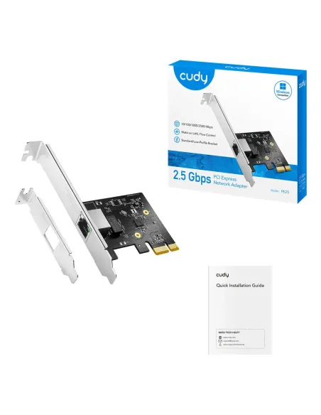 Cudy PE25 adaptador y tarjeta de red Interno Ethernet