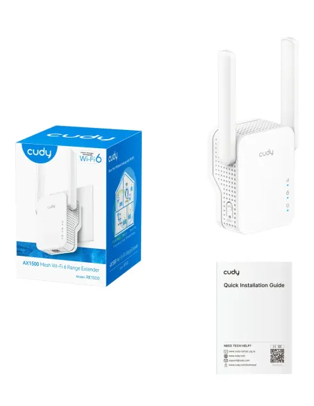 Cudy AX1500 Repetidor de red Blanco 10, 100 Mbit s