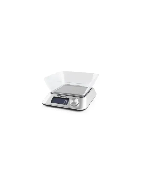 Báscula de Cocina Electrónica Orbegozo PC 1030 A/ hasta 5kg/ Plata