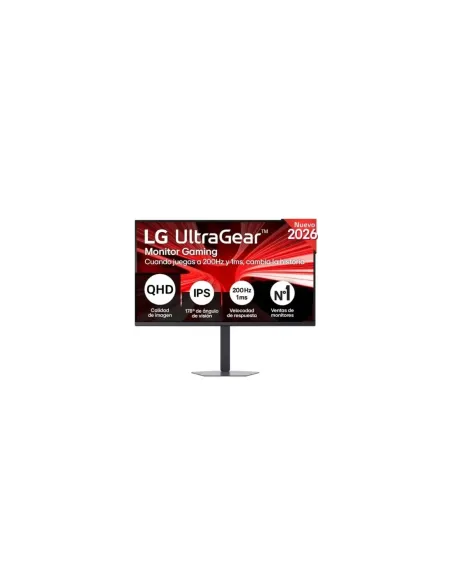 Monitor Gaming LG UltraGear 32G620B-B 31.5"/ QHD/ 1ms/ 200Hz/ IPS/ Regulable en altura/ Negro