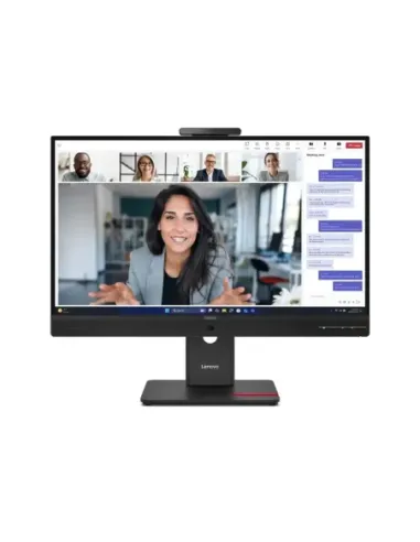 Monitor led 23.8 pulgadas lenovo thinkvision t24 - 4v ips -  fhd -  dp -  hdmi -  vga -  120hz -  4ms -  vesa 100x100 -  webcam