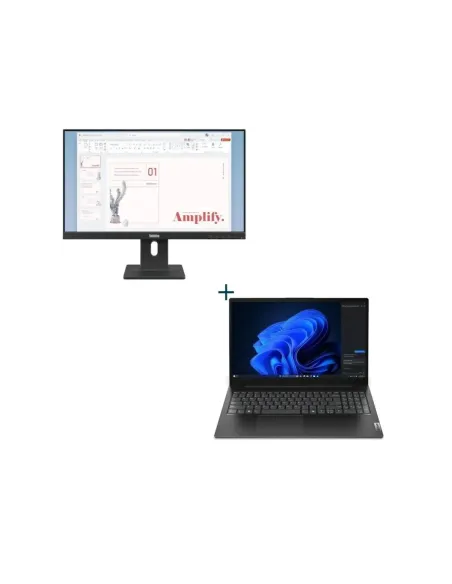 Lenovo V15 i3 8GB 512 DOS 15"+monitor 24"