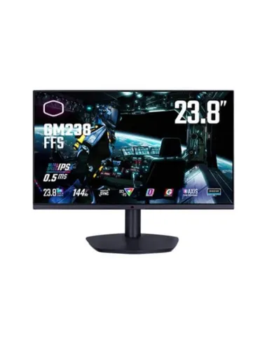 Monitor led gaming 23.8pulgadas coolermaster gm238 - ffs ips -  fhd -  hdmi -  dp -  144hz -  0.5ms -  vesa 100 x 100