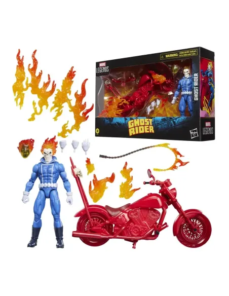 Figura hasbro marvel legends series ghostrider and bike classic pk