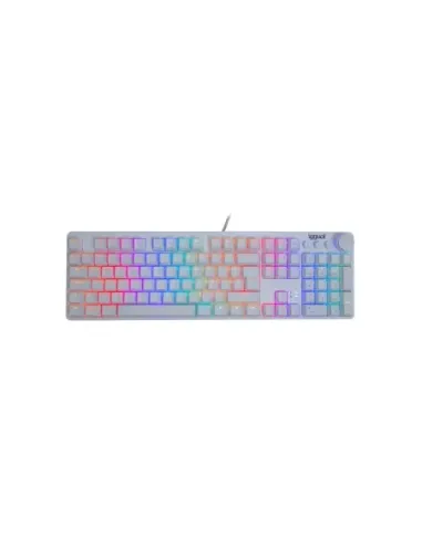 iggual Teclado gaming mecánico PEARL RGB blanco