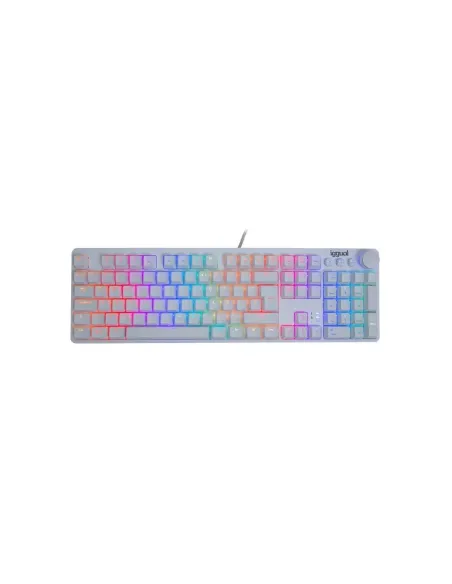 iggual Teclado gaming mecánico PEARL RGB blanco