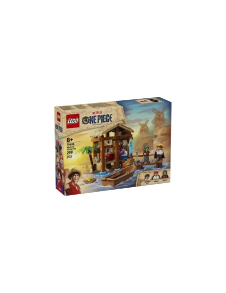 Lego one piece netflix cabaña del pueblo molino