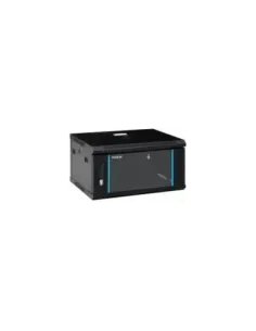 Armario rack mural phasak pro 6u pho 2106 600x450 negro ventilacion iluminacion cerradura