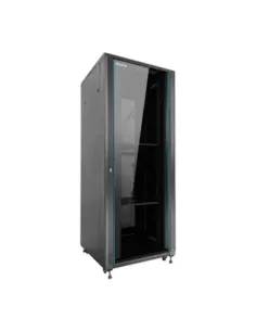 Armario rack de suelo 19 pulgadas phasak pro 37u negro 600x1000 montado pho 6137