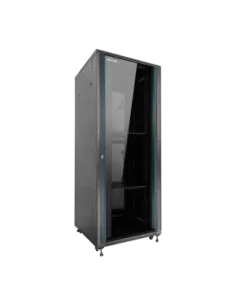Armario rack de suelo 19 pulgadas phasak pro 32u negro 600x600 montado pho 6632