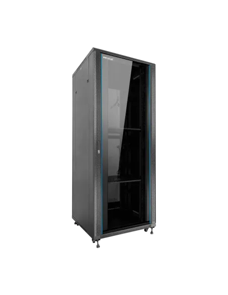 Armario rack de suelo 19 pulgadas phasak pro 32u negro 600x600 montado pho 6632