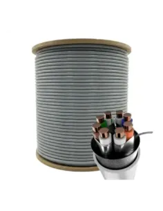 Bobina cable red solido phasak s - ftp cat.6a awg23 305m fluke lszh phr 6202