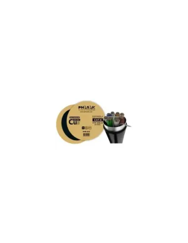 Bobina de Cable RJ45 FTP Phasak PHR 672 Cat.6/ 305m/ Gris