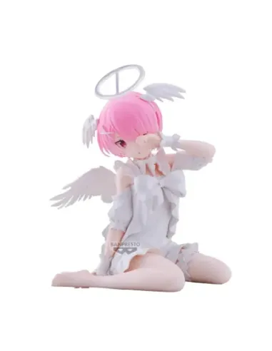 Figura banpresto re zero starting life in another world relax time ram sweet angel ver.