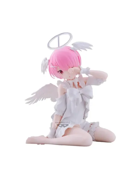 Figura banpresto re zero starting life in another world relax time ram sweet angel ver.