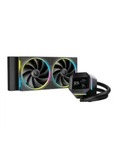Kit refrigeracion liquida deepcool lm240 led rgb 2x 120mm negro