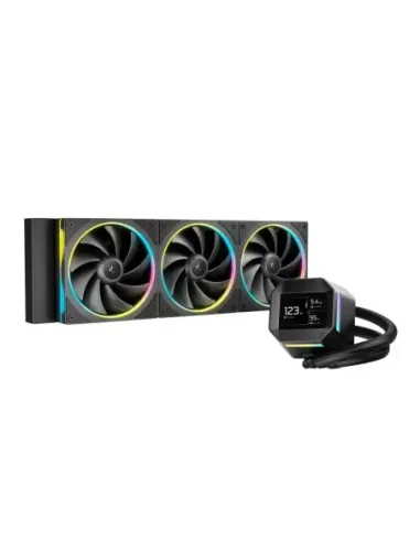 Kit refrigeracion liquida deepcool lm360 led rgb 3x 120mm negro