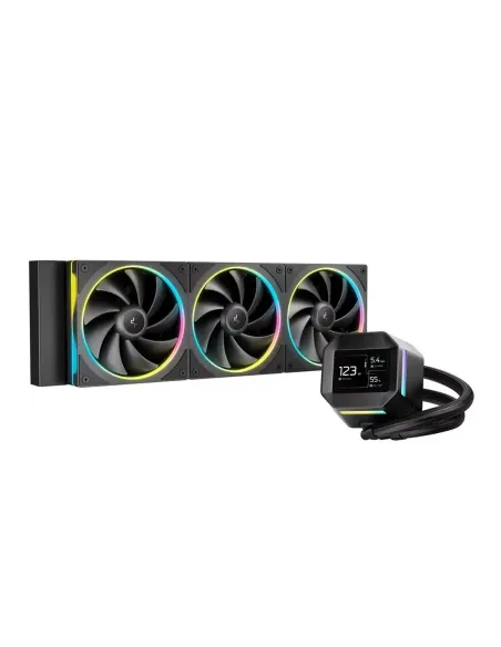 Kit refrigeracion liquida deepcool lm360 led rgb 3x 120mm negro