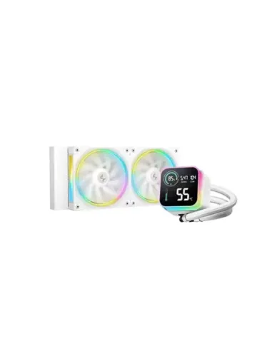 Kit refrigeracion liquida deepcool lq240 led digital argb 2x 120mm blanco