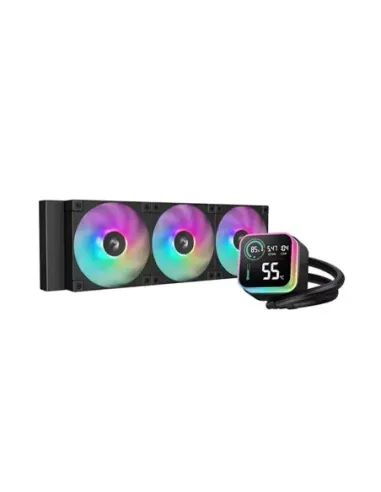 Kit refrigeracion liquida deepcool lq360 ultra argb 3x 120mm negro