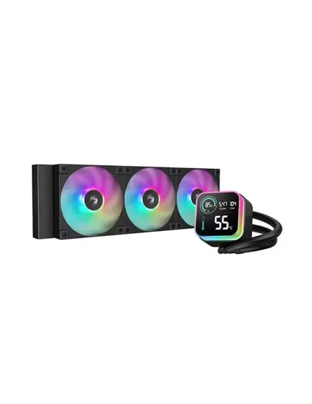 Kit refrigeracion liquida deepcool lq360 ultra argb 3x 120mm negro
