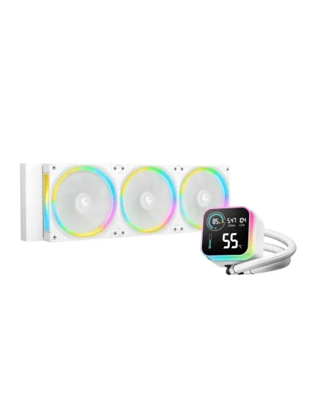 Kit refrigeracion liquida deepcool lq360 ultra argb 3x 120mm blanco