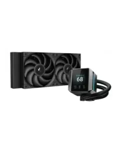 Kit refrigeracion liquida deepcool mystique 240 display 2.8 pulgadas 2x 120mm negro