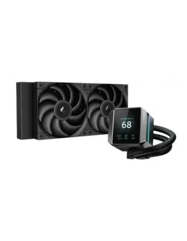 Kit refrigeracion liquida deepcool mystique 240 display 2.8 pulgadas 2x 120mm negro