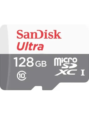 Tarjeta memoria micro secure digital sd xc + adaptador sandisk - 128gb - clase 10 - sdxc - 100mb - s