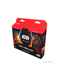 Juego de cartas star wars unlimited spark of rebellion paquete 2 jugadores de inicio (ingles)