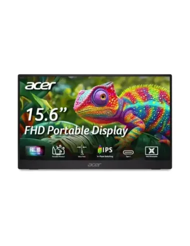 Monitor acer pm161qb1bmiuux 16 pulgadas fhd 60hz