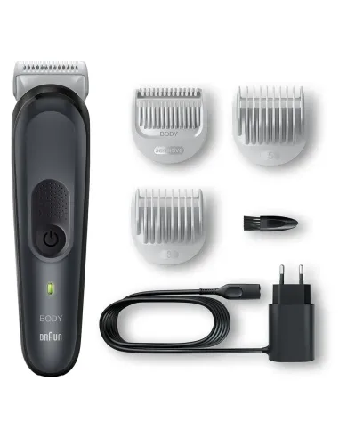 Braun Series 3 BG3350 afeitadora corporal Negro, Gris