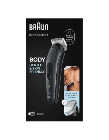 Braun Series 3 BG3350 afeitadora corporal Negro, Gris