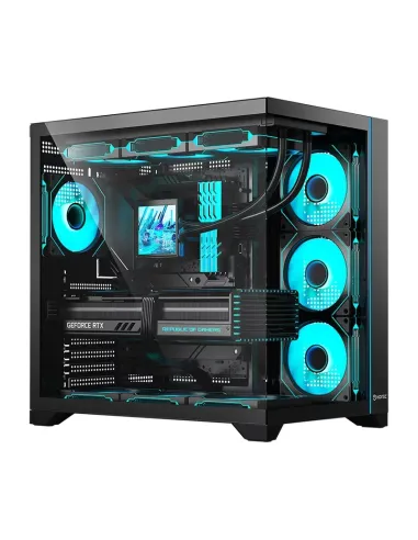 Hiditec H3 PRO Midi Tower Negro, Transparente